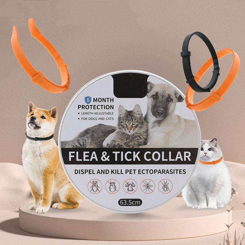 Insect-Repelling Silicone Pet Collar for Dogs/Cats
