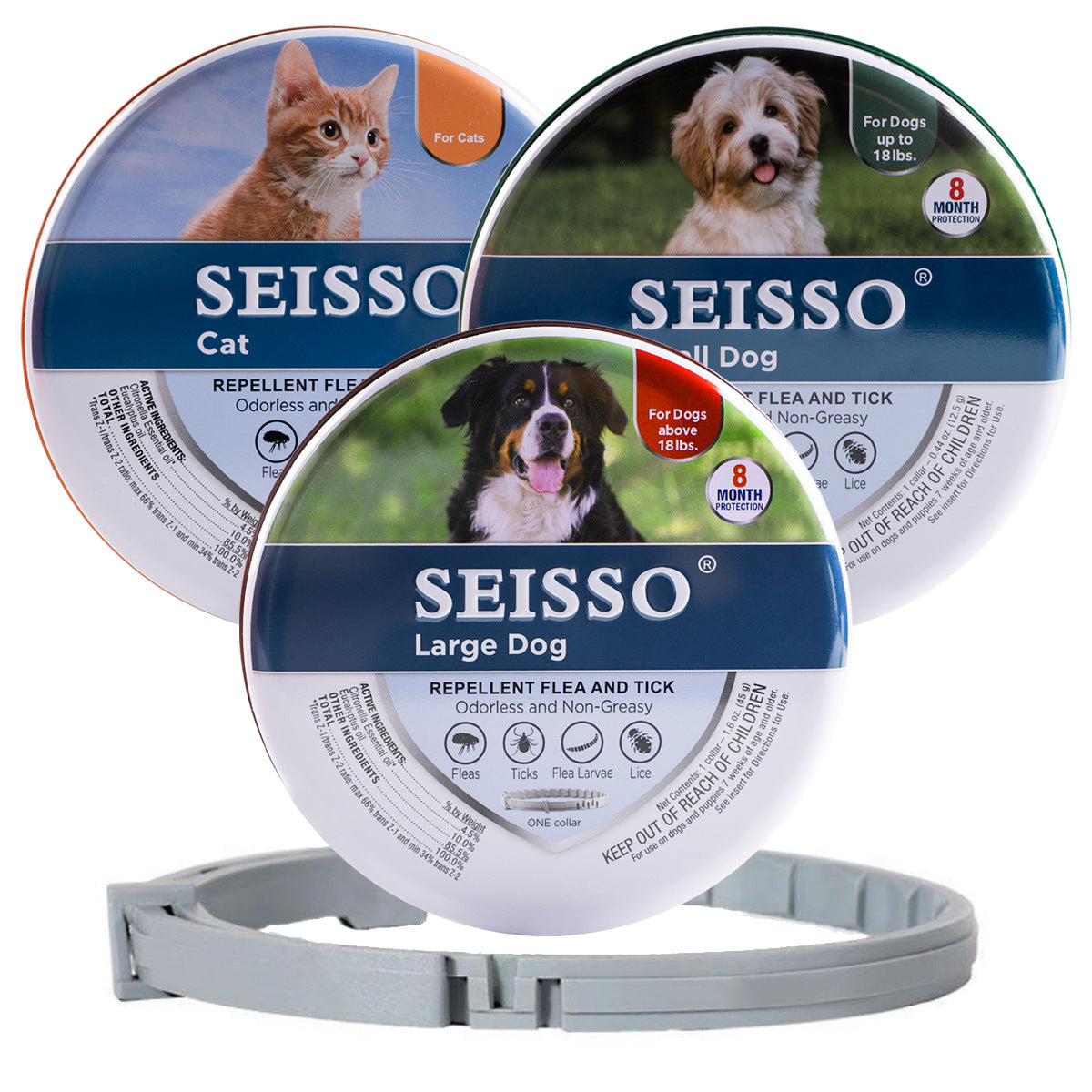 Insect Repellent Collar for Small & Medium Dogs and Cats